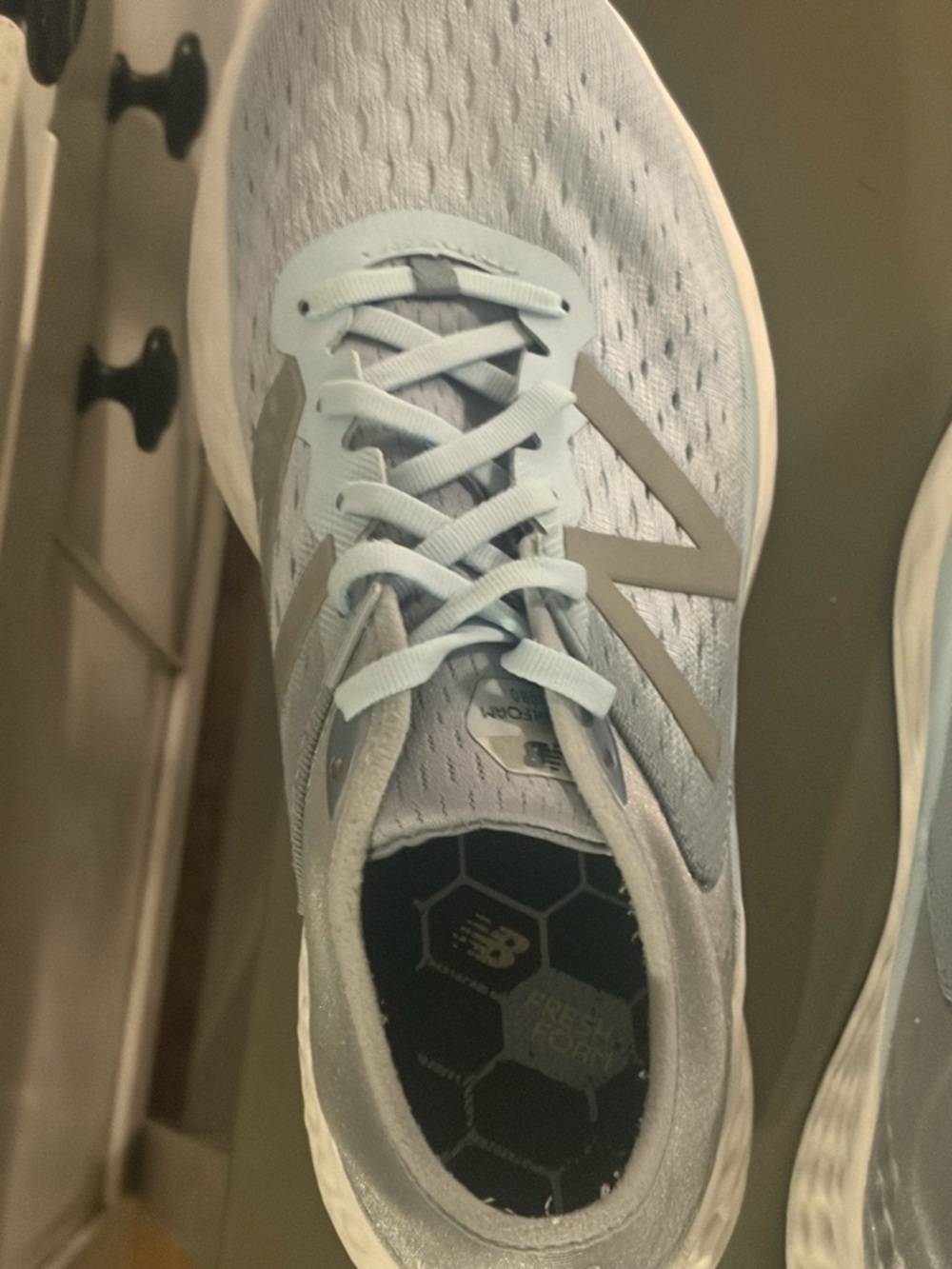 New Balance Light Blue and Gray Women's Running Shoes